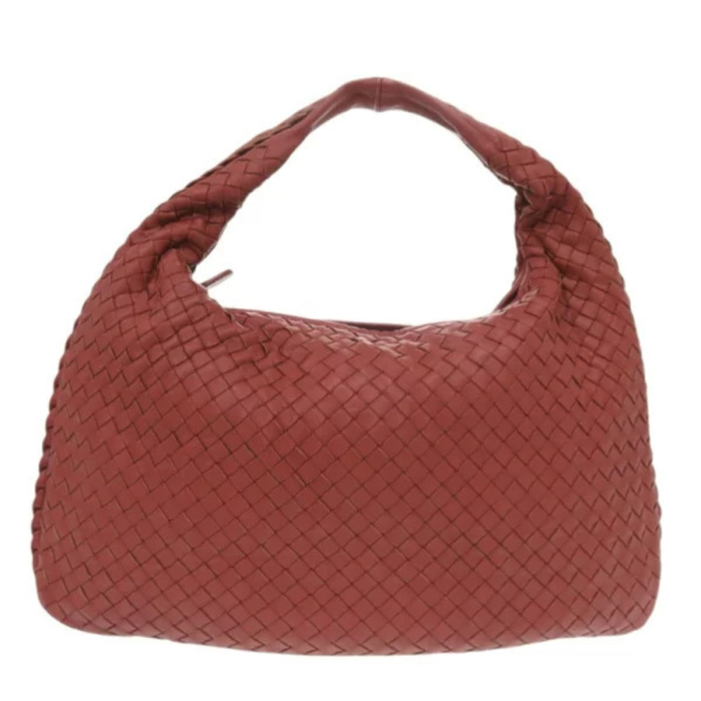 Bottega Veneta Intrecciato Hobo Leather Red Handbag Bottega Veneta
